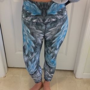 Evolution and Creation Baby Blue Feather Print